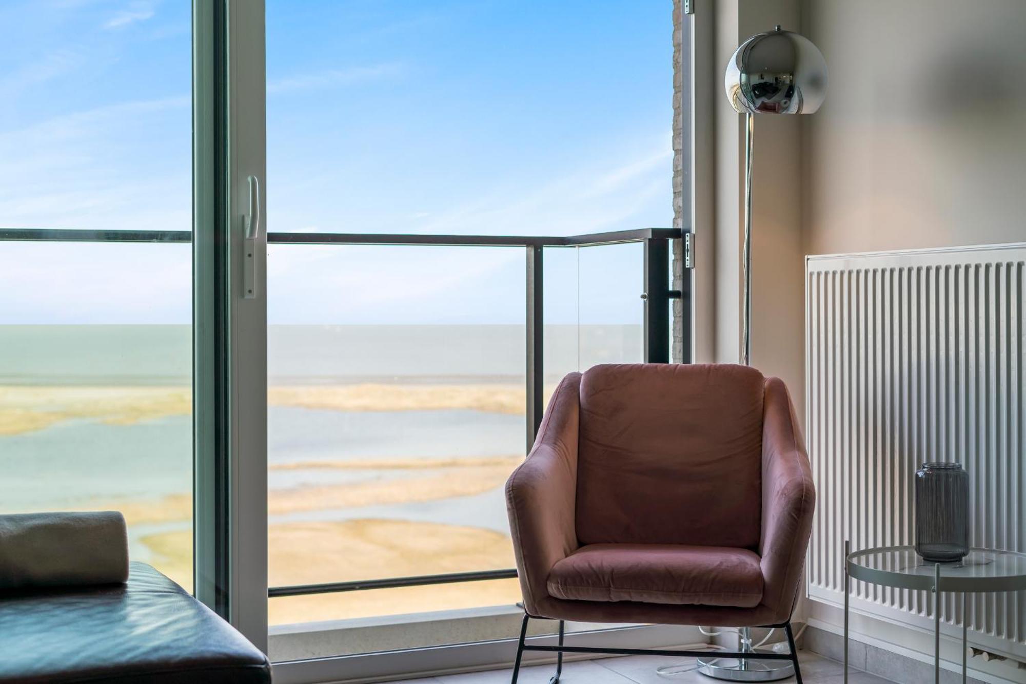 Ontspannen Aan Zee App Met Frontaal Zeezicht - 4P Knokke-Heist Bagian luar foto